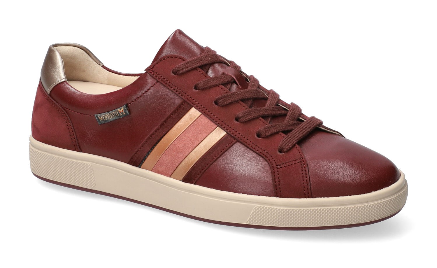 Chaussures Lacets Femme En Cuir Bordeaux BRAKO - Pointure 39 (40 Indiquée), Occasion